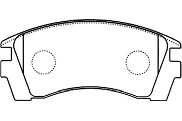 KAVO PARTS stabdžių trinkelių rinkinys, diskinis stabdys BP-6592